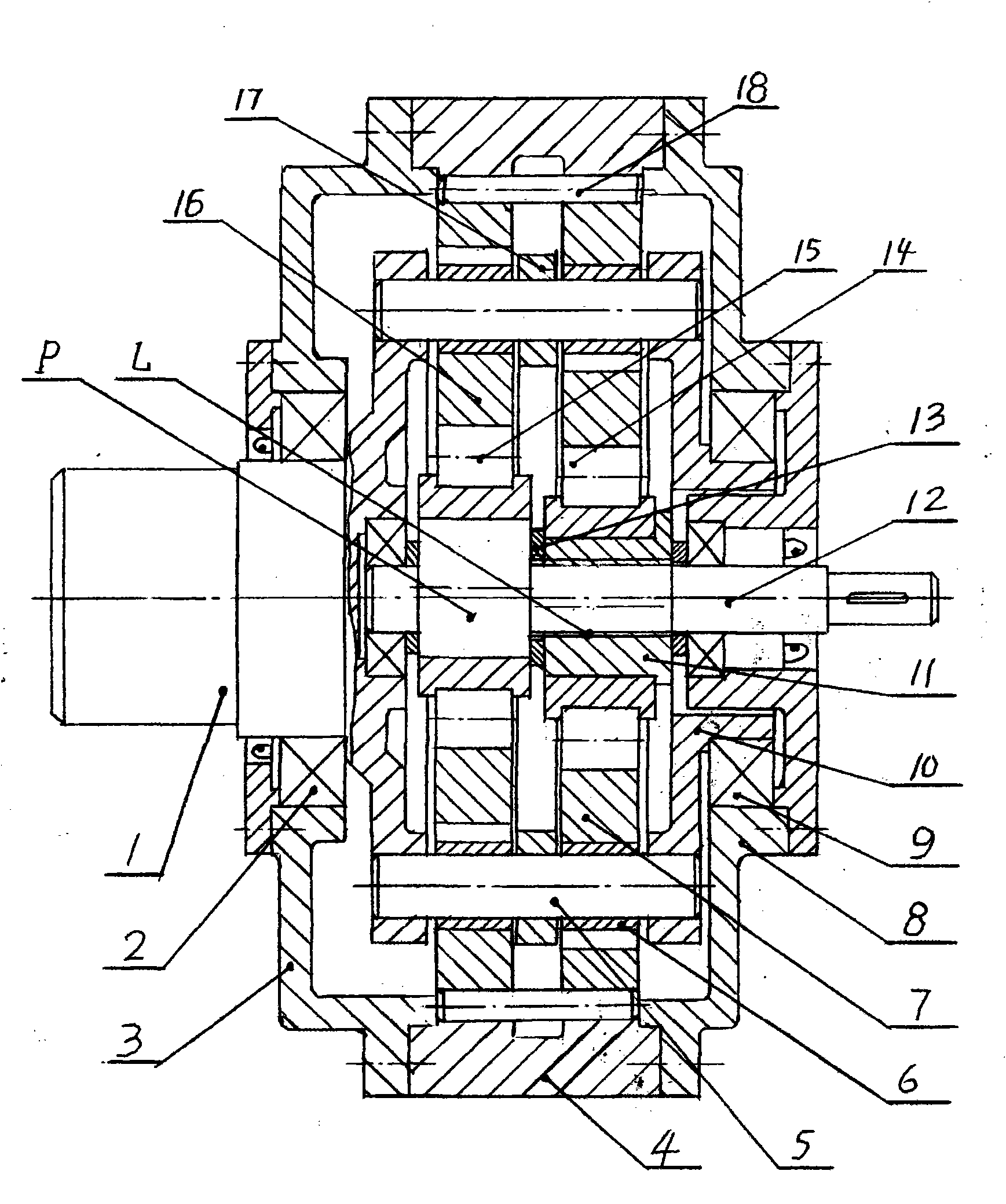 Solar heliostat precision cycloid transmission device