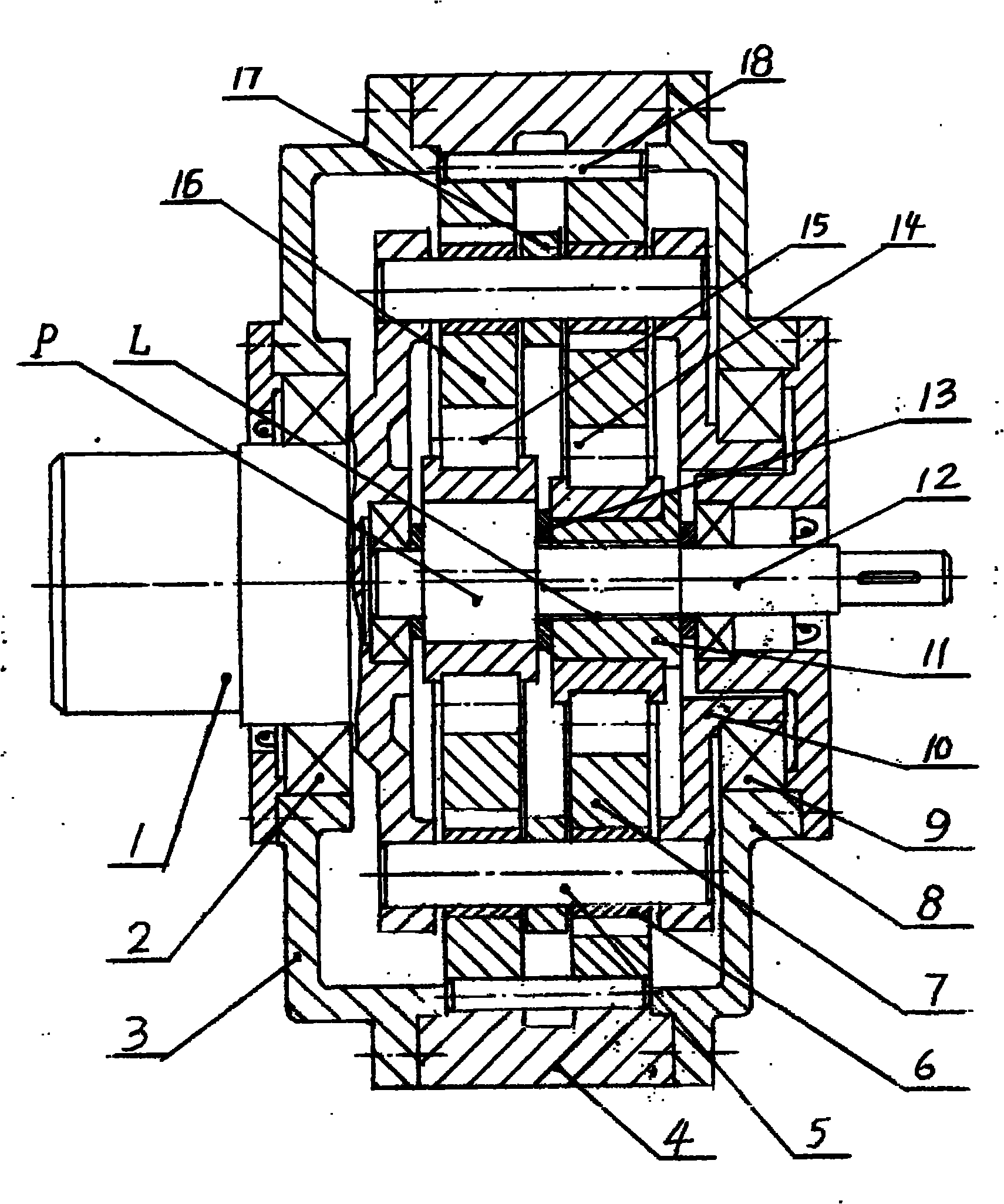 Solar heliostat precision cycloid transmission device