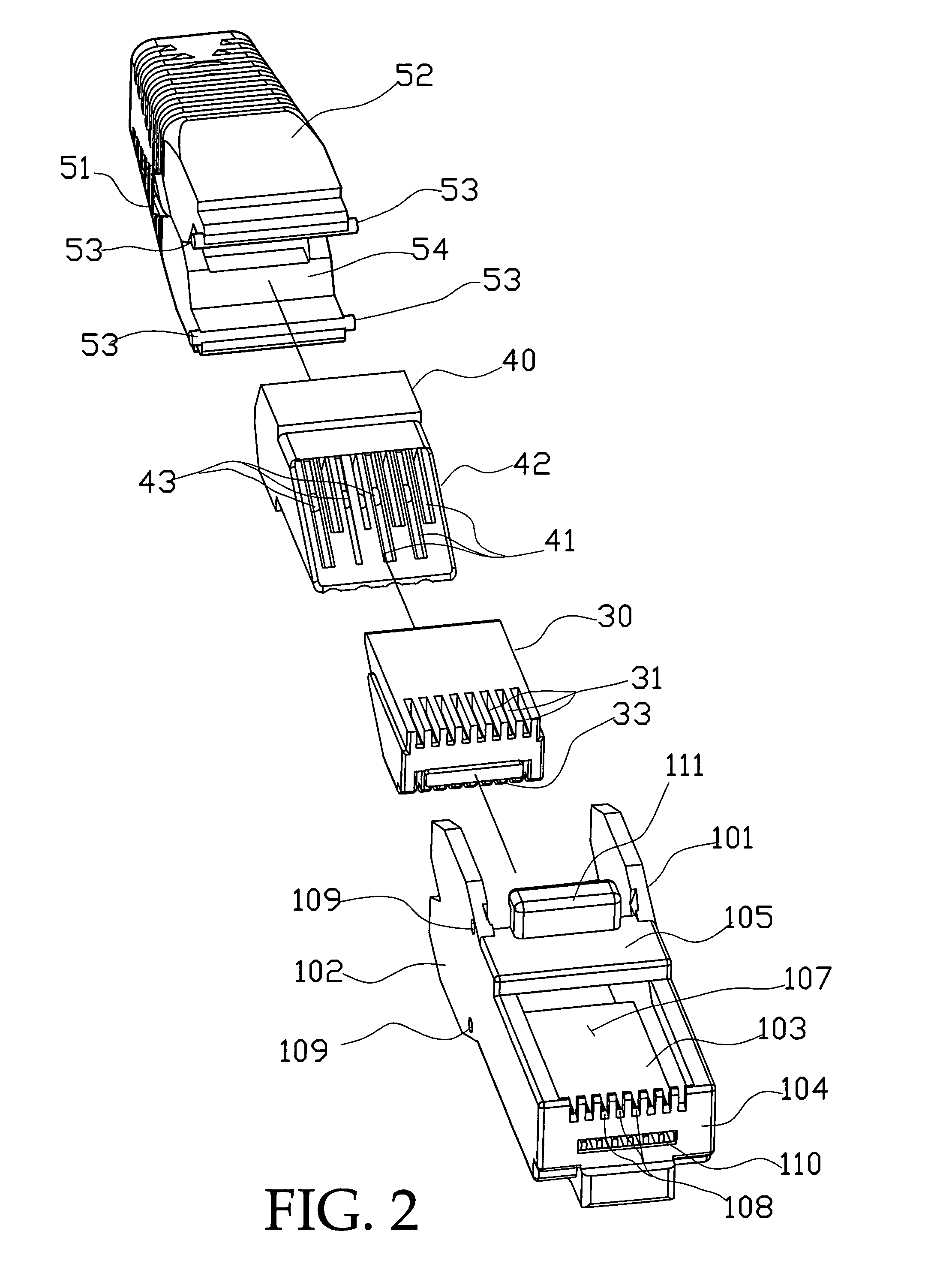 Transmitting jack with prong-type conductive pieces