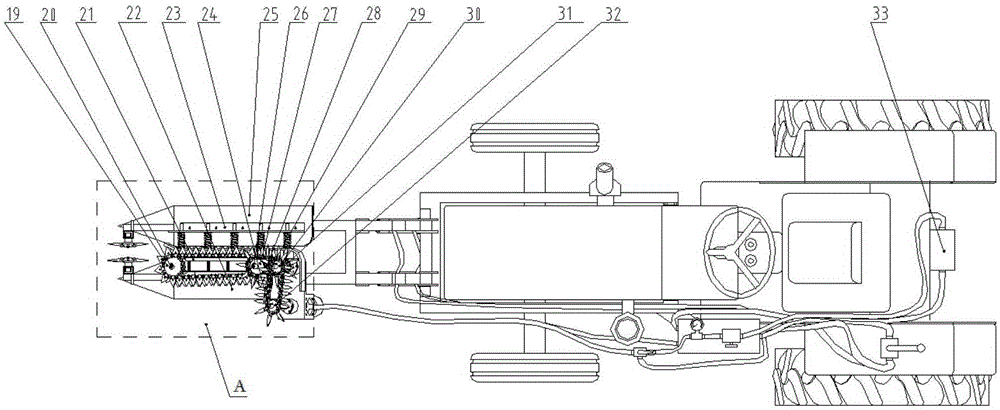 A sprocket type cotton stalk pulling mechanism