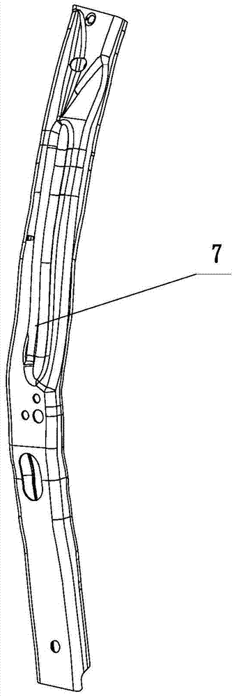 B column on vehicle and manufacturing method