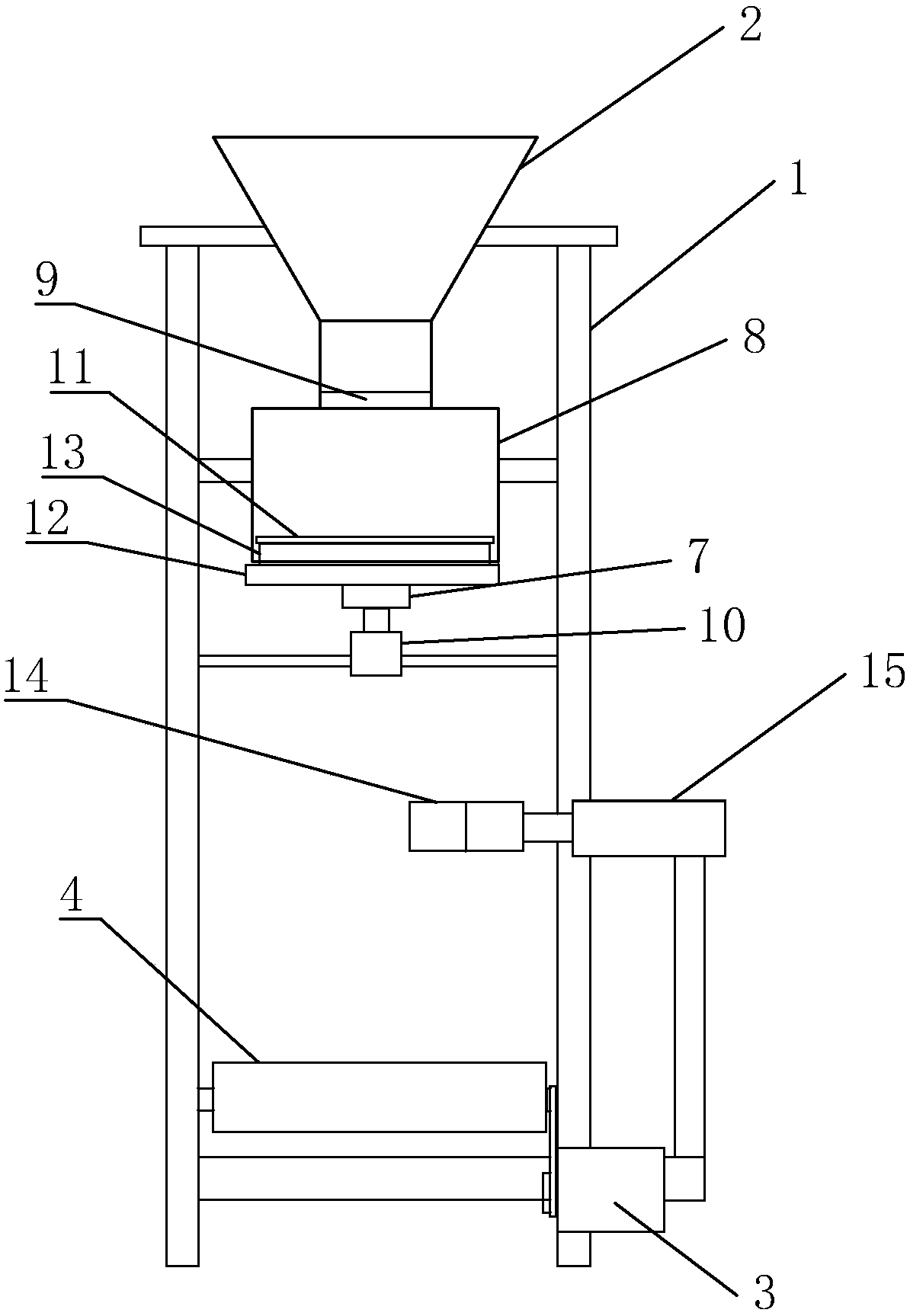 Pellet feed weighing device and using method thereof