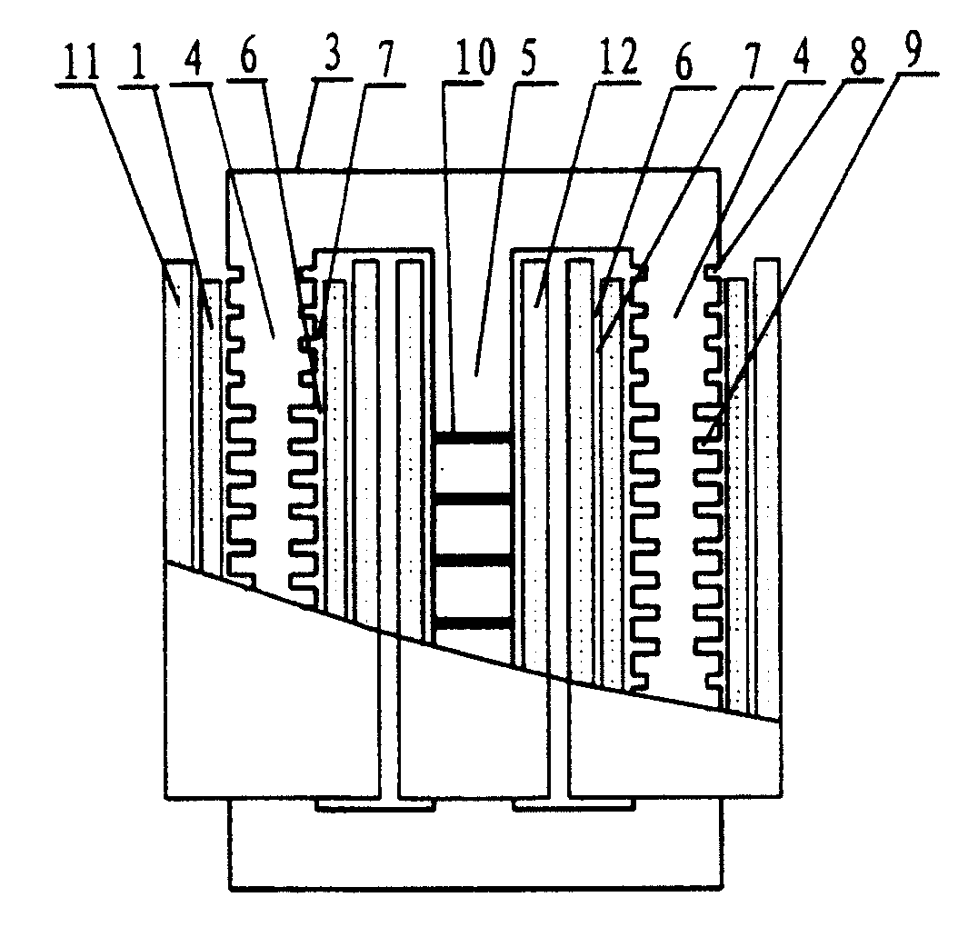 Biax arc suppression coil