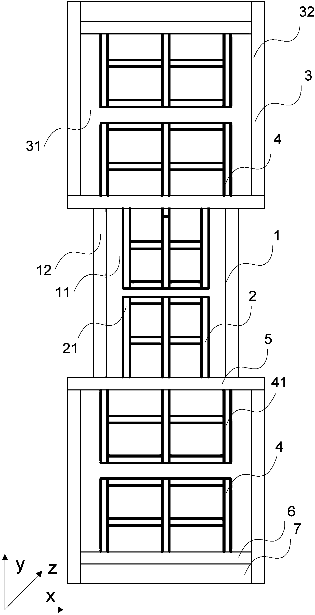 Buckling-preventing metal energy-dissipating component, shear wall structure and coupling beam structure