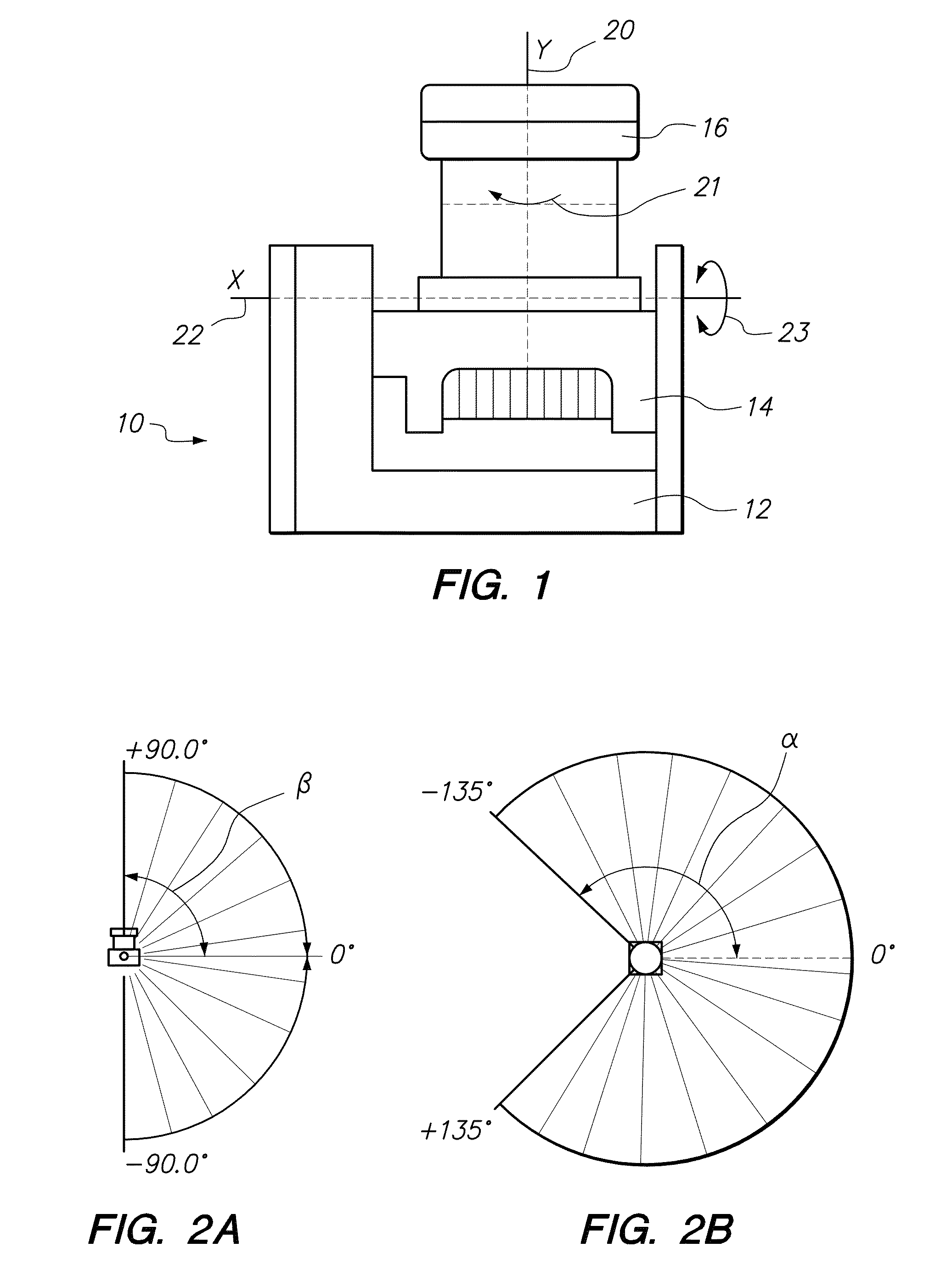 Nodding mechanism for a single-scan sensor