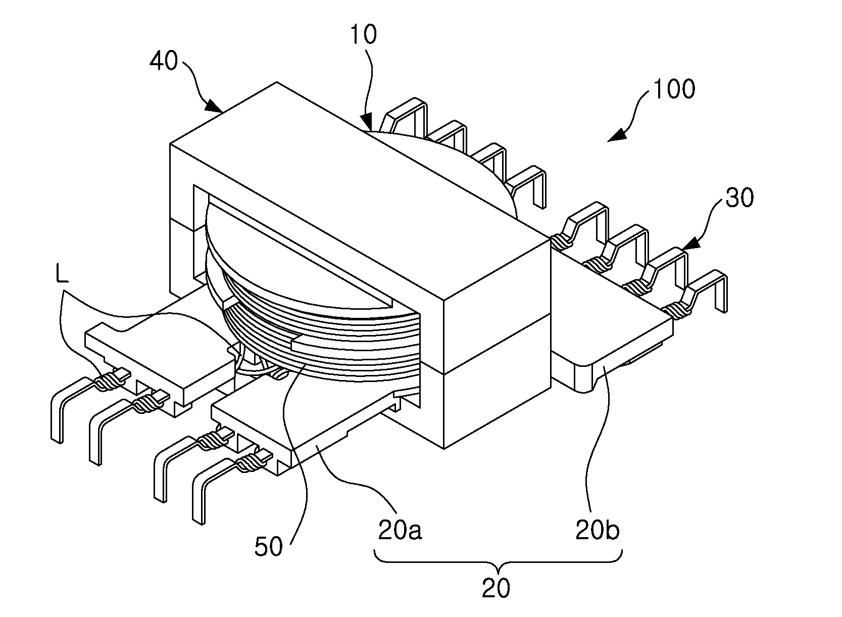 Transformer and display device using the same