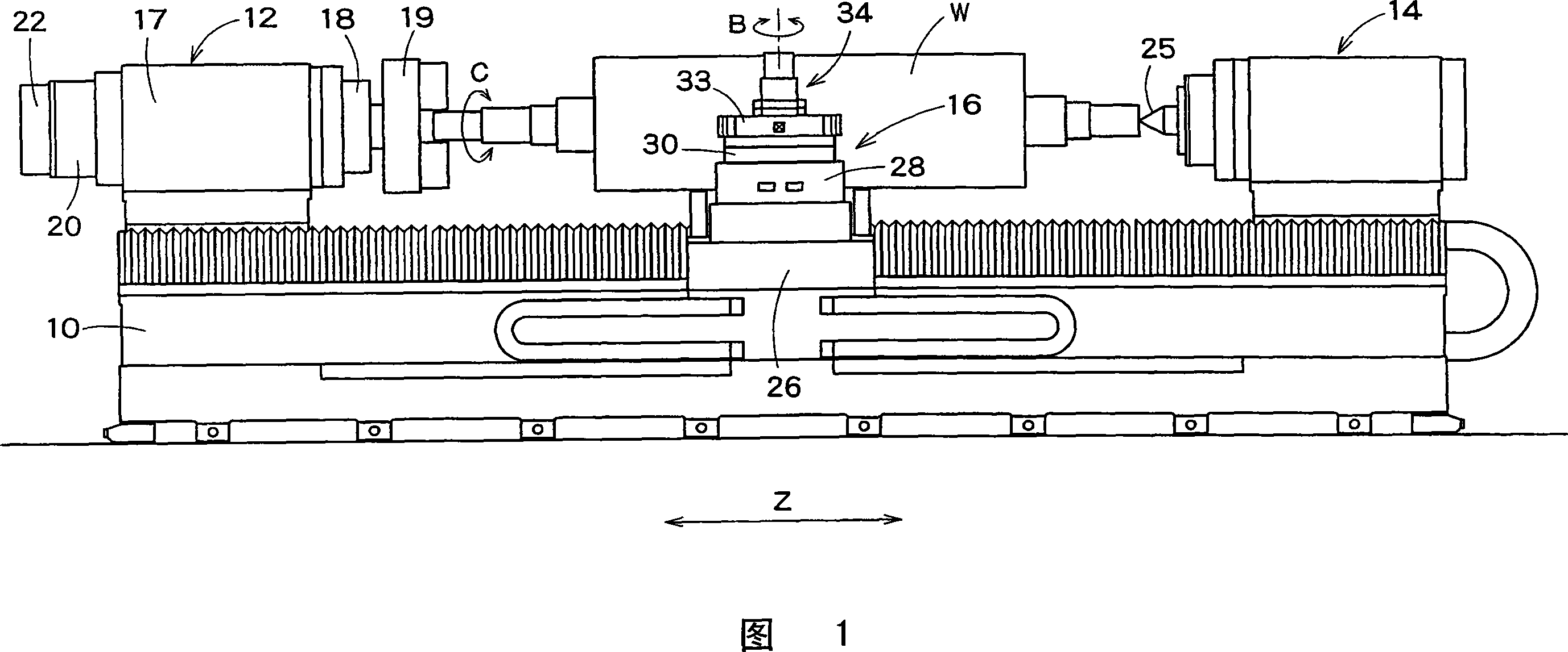 Precision roll turning lathe