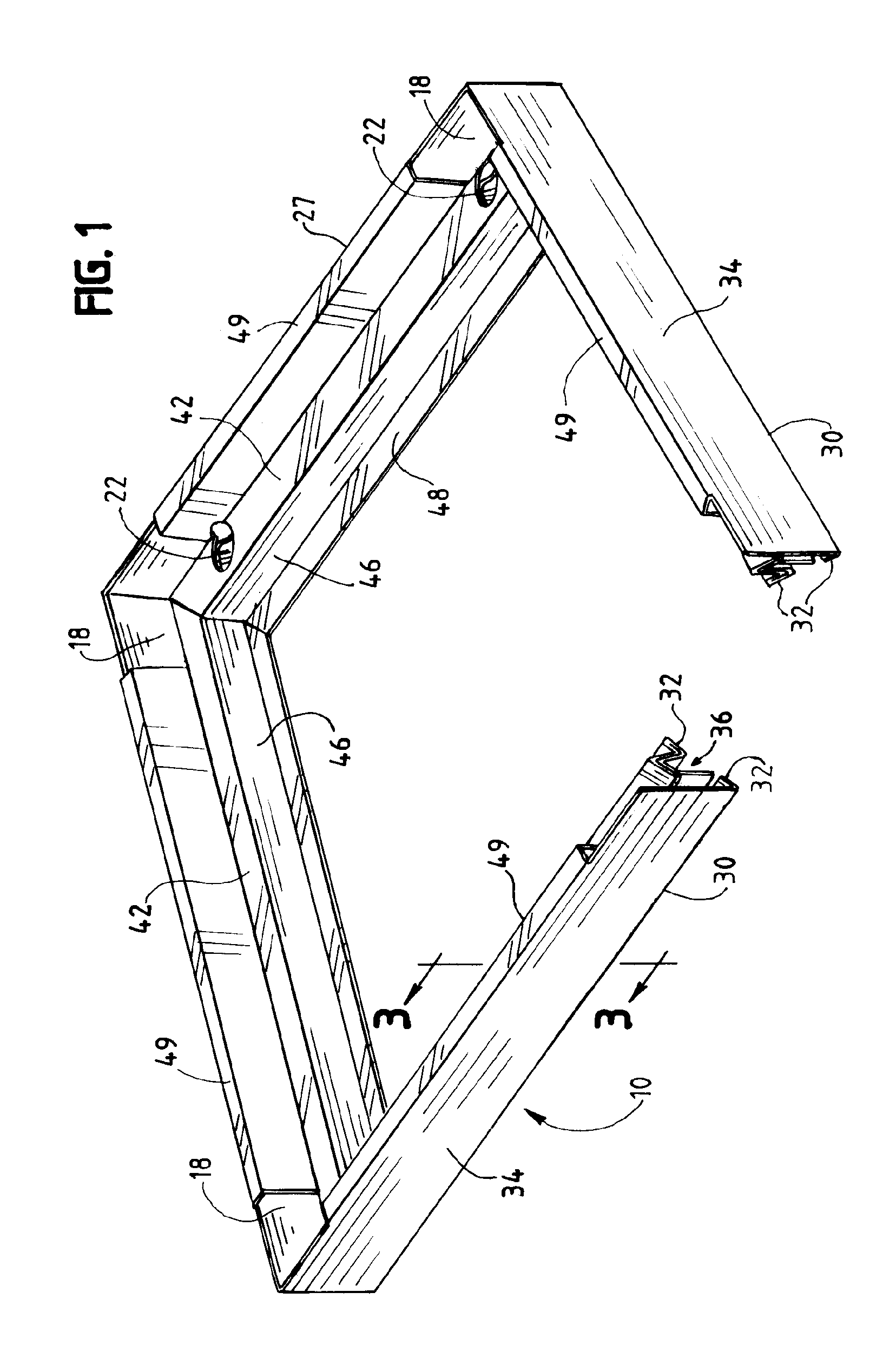 Tubular structure for supporting a product