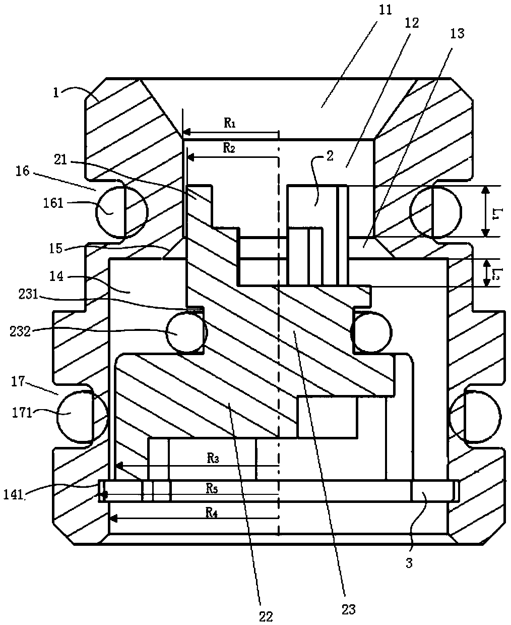 Internal one-way valve