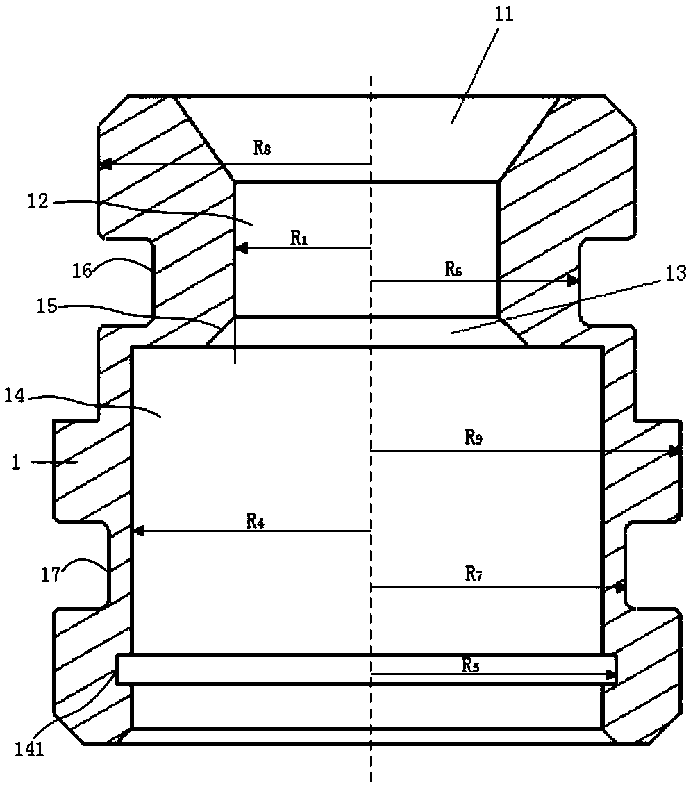 Internal one-way valve