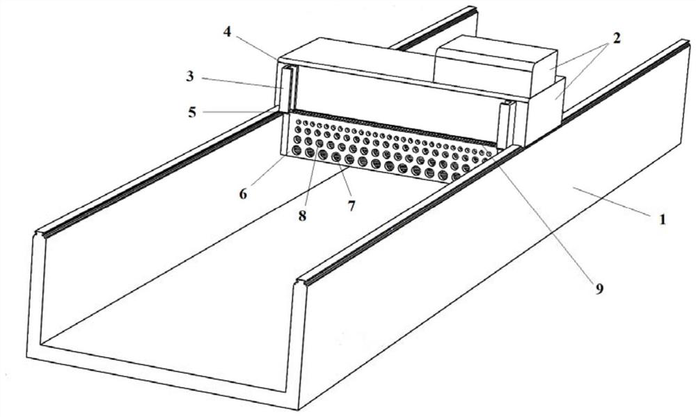 Following lifting type wave absorbing device