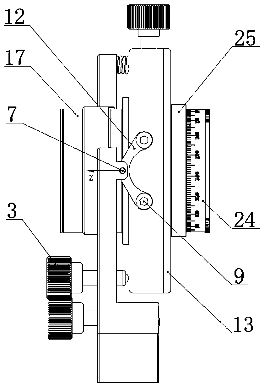 Optical element adjusting frame