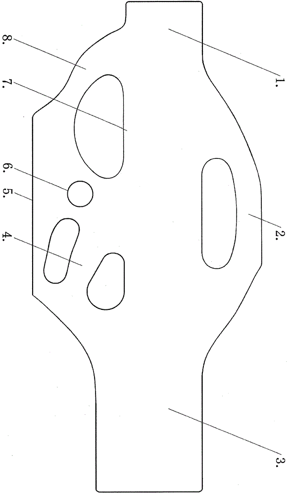 The arc surface covers the overall structure and the fixed integrated automatic rifle structure