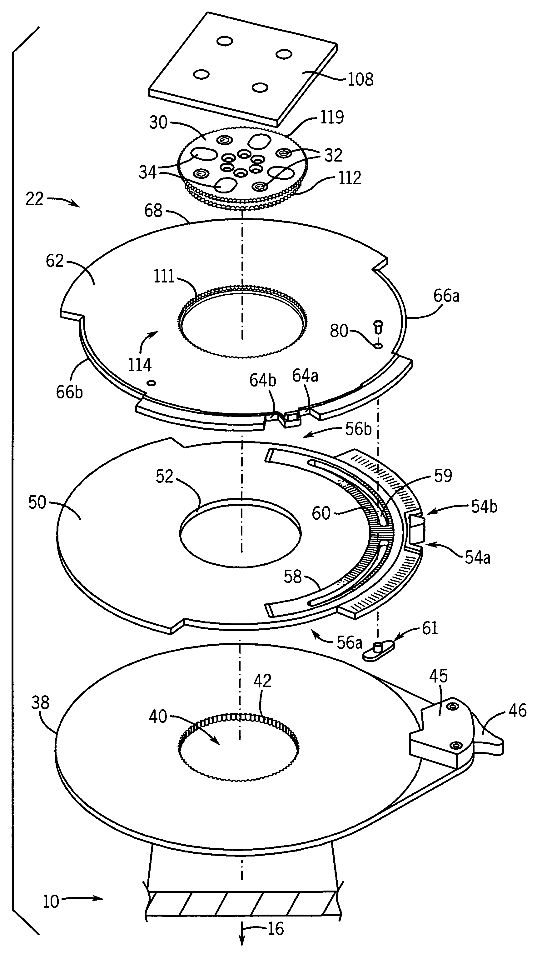 Snowboard binding rotational system with stance adjustment