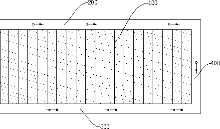 Strip type working face filling mining method