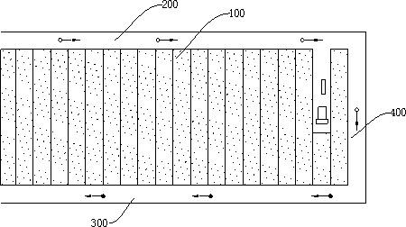 Strip type working face filling mining method