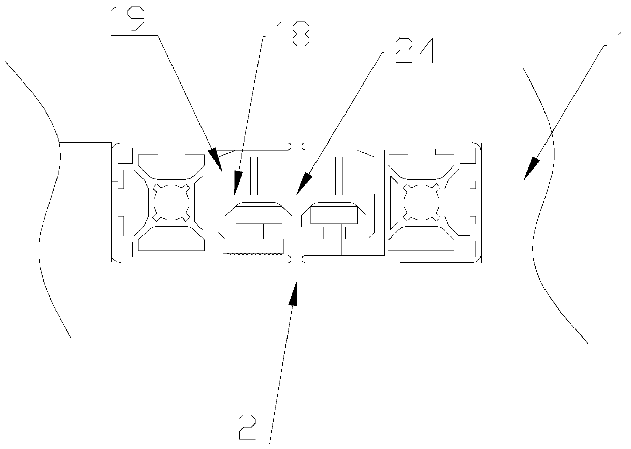 Internally-connected integral assembly toilet