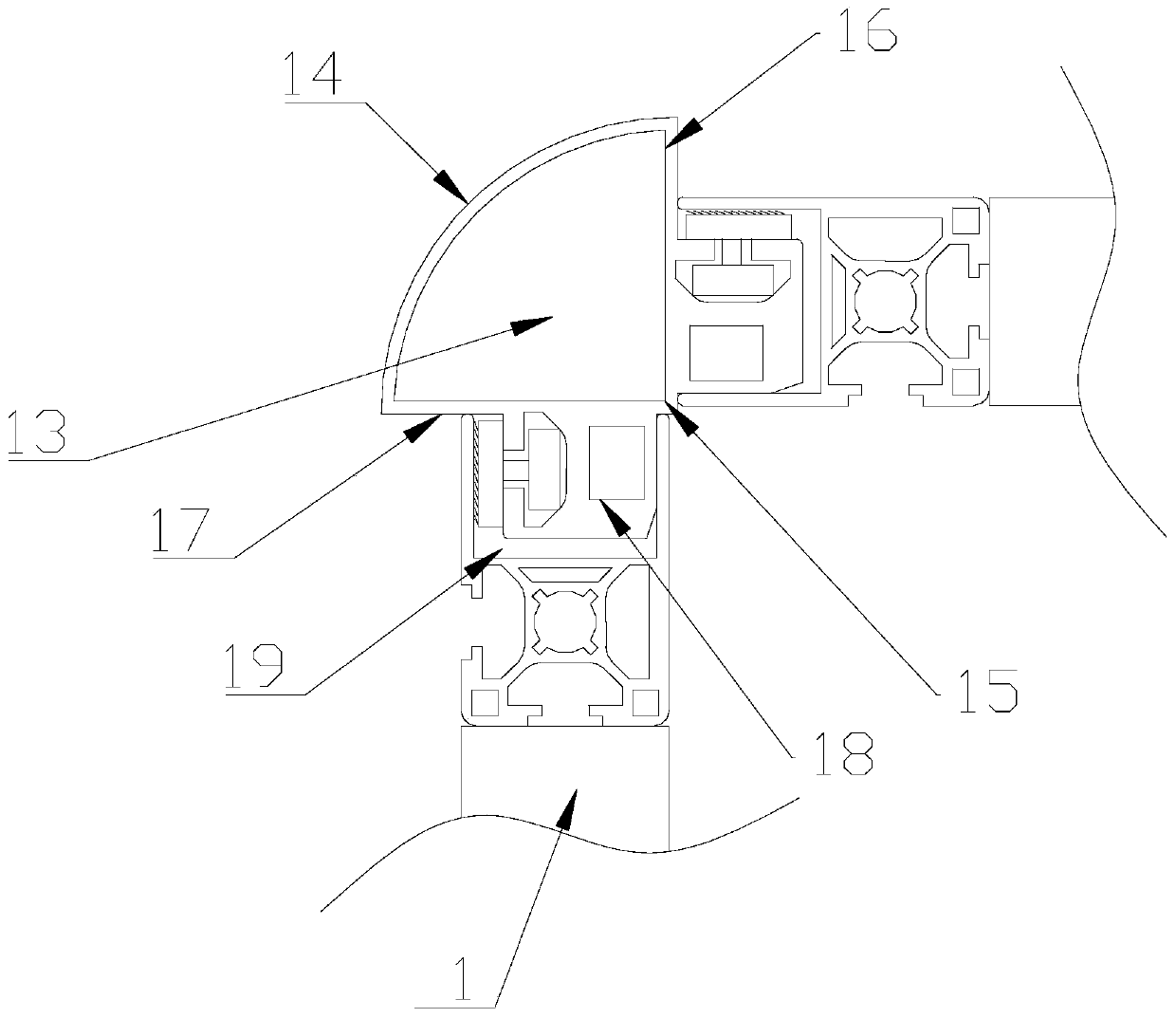 Internally-connected integral assembly toilet