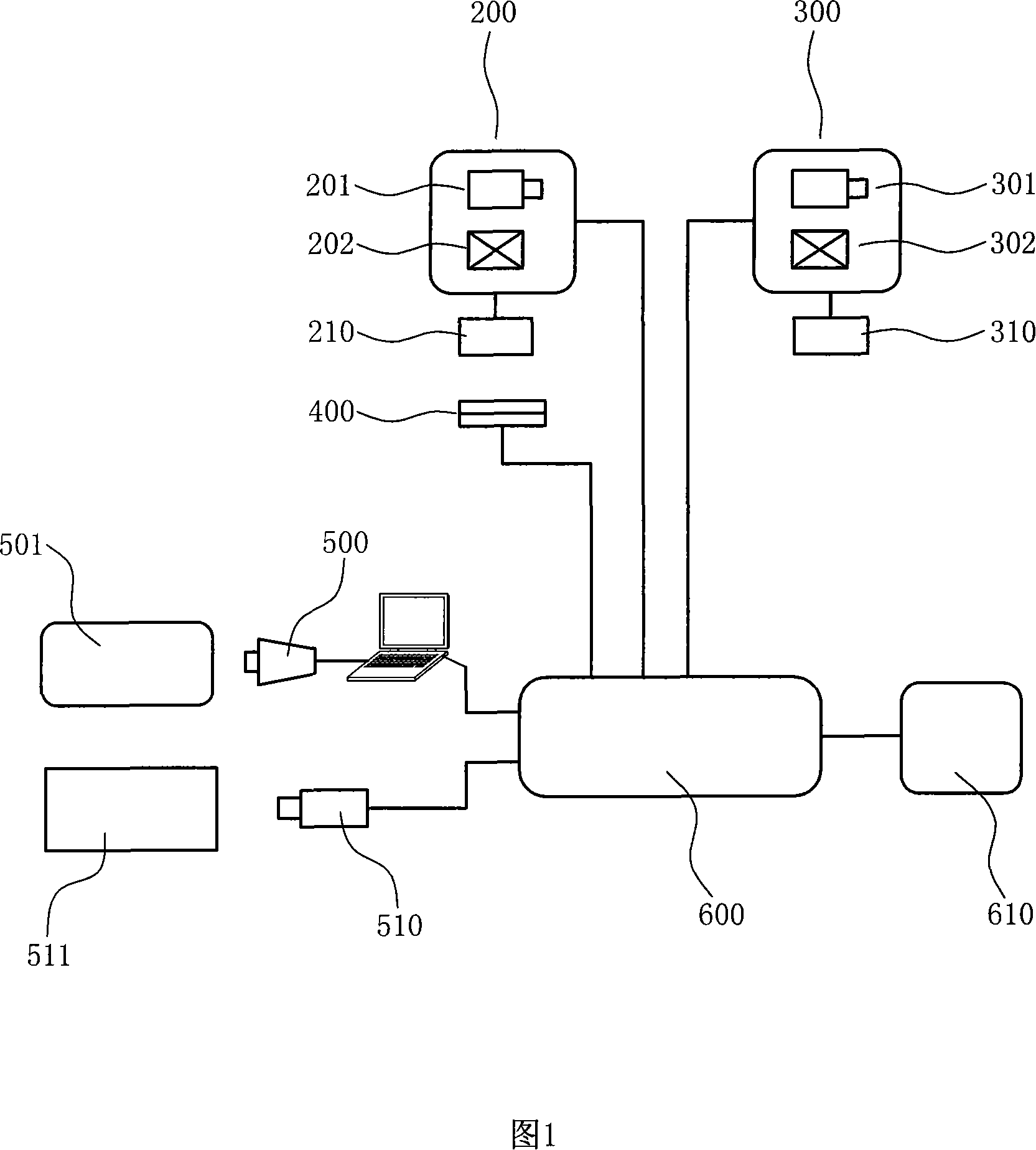 Audio and video frequency multi-stream combination teaching training system and realization method