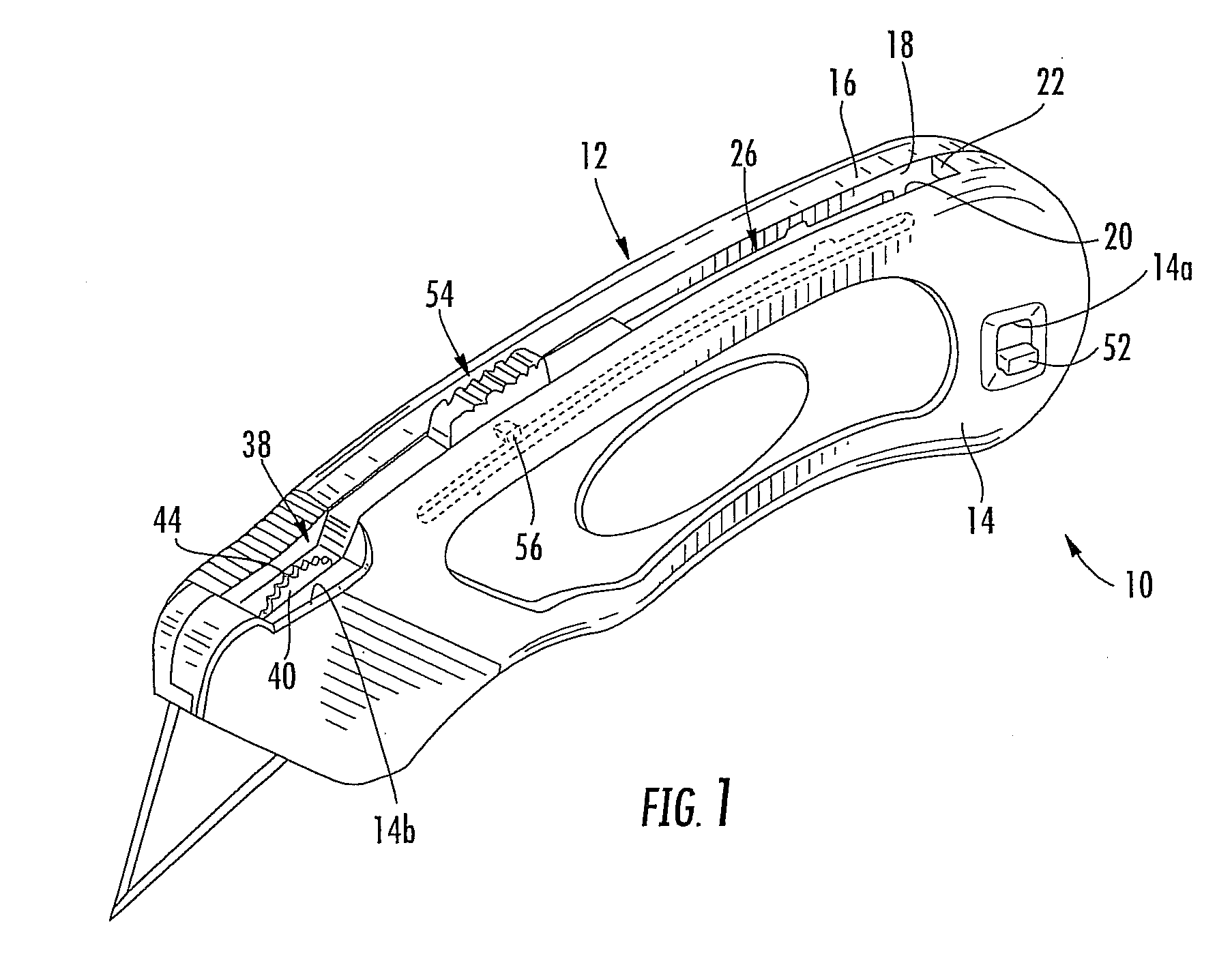 Self loading utility knife