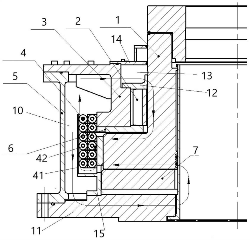 Oil circuit structure of sliding bearing