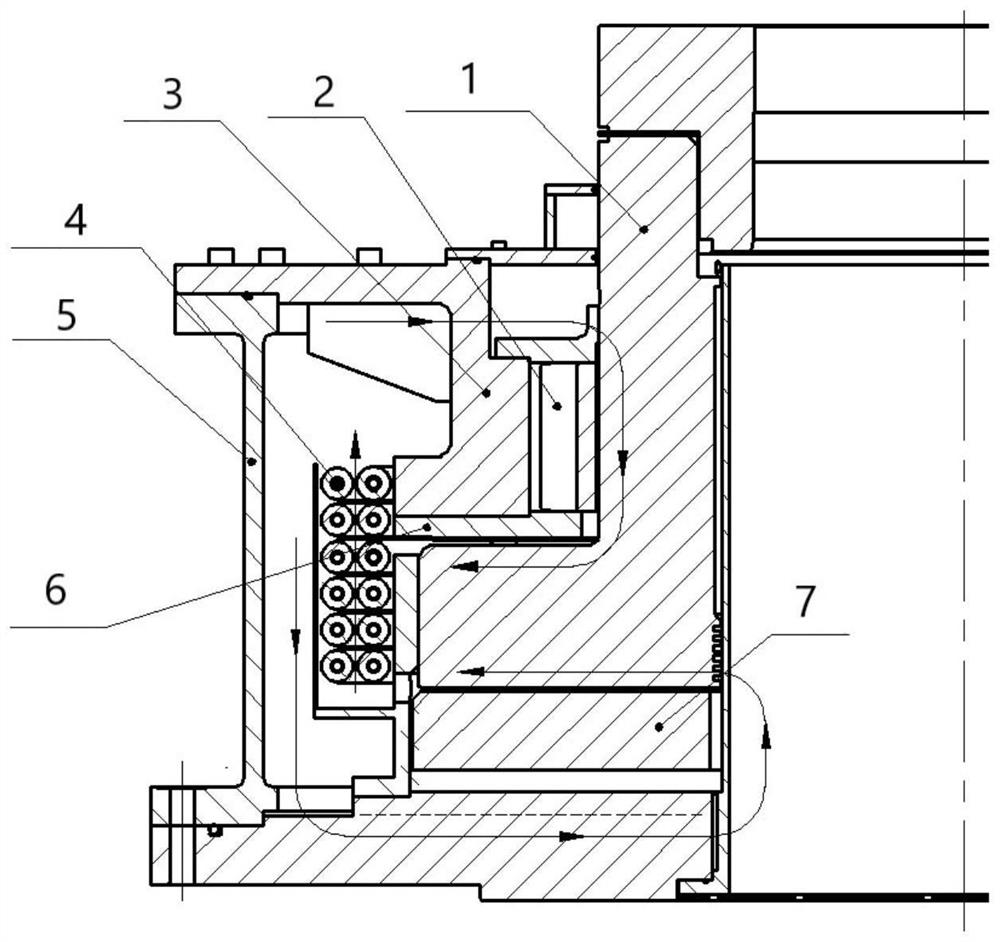 Oil circuit structure of sliding bearing