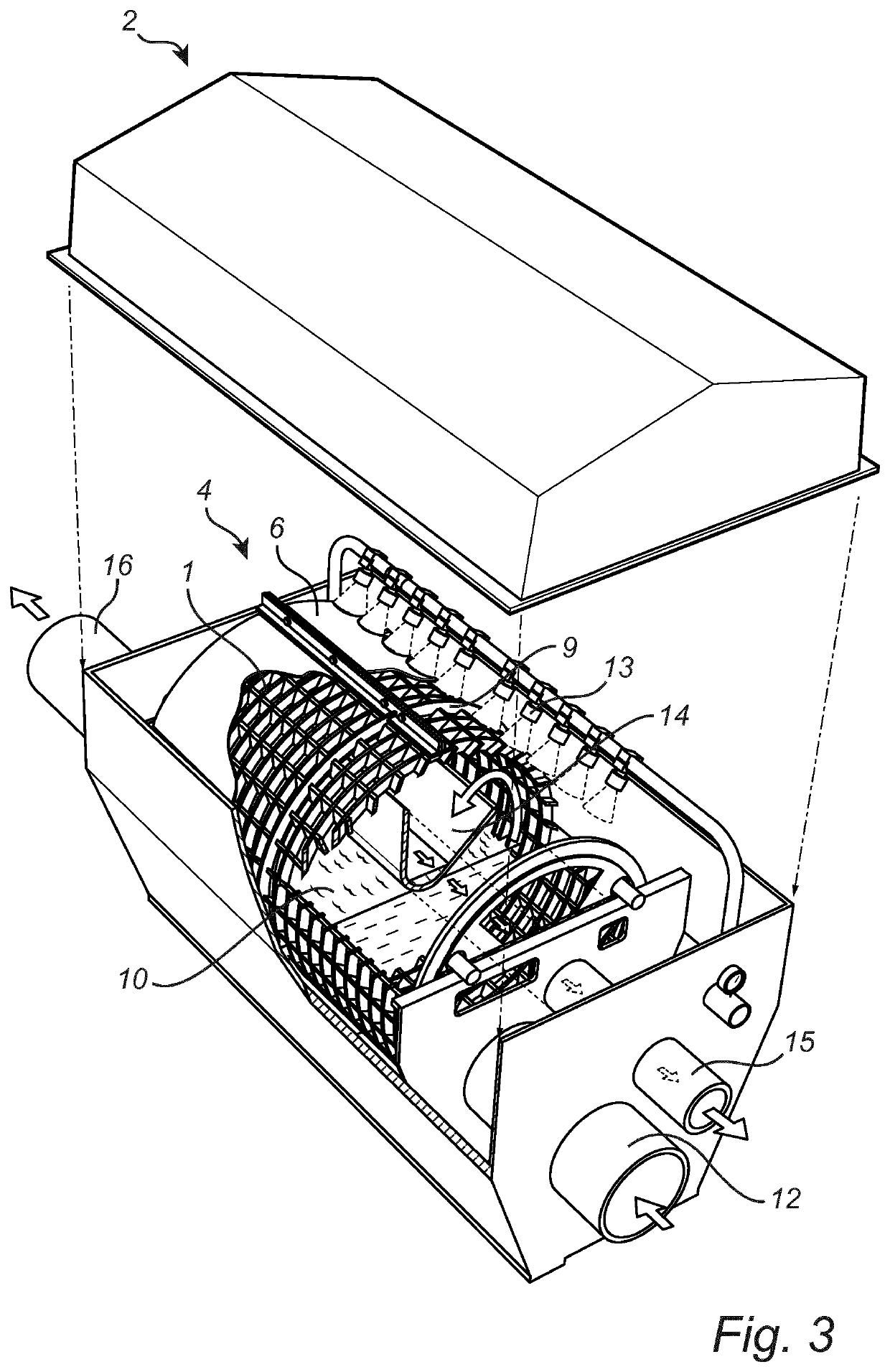 Filter panel with structures support grid and drum filter with said filter panel