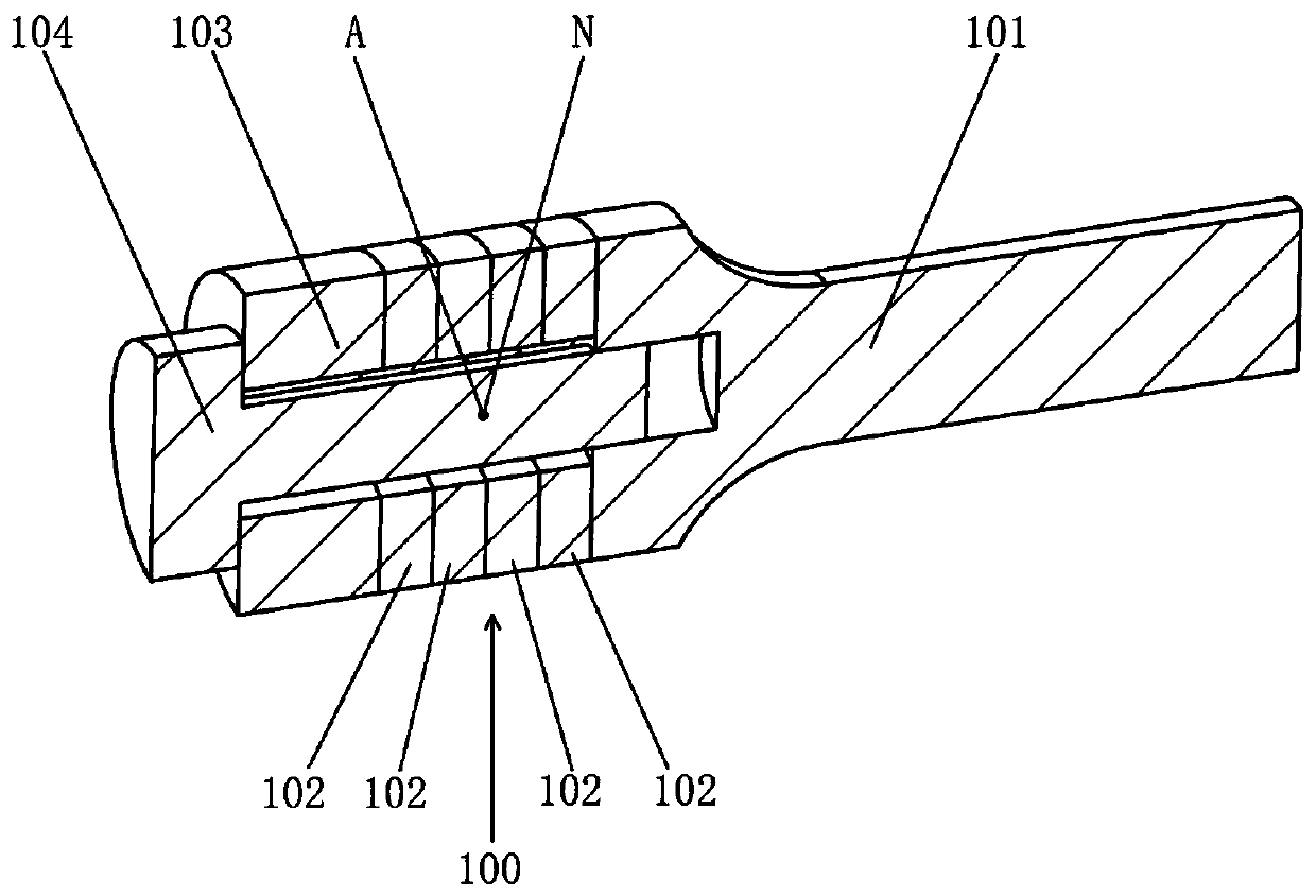 Ultrasonic transducer for ultrasonic surgical instrument and ultrasonic surgical instrument