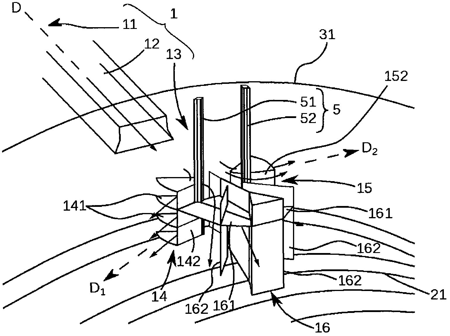 Device for ventilating a compartment of an aircraft engine