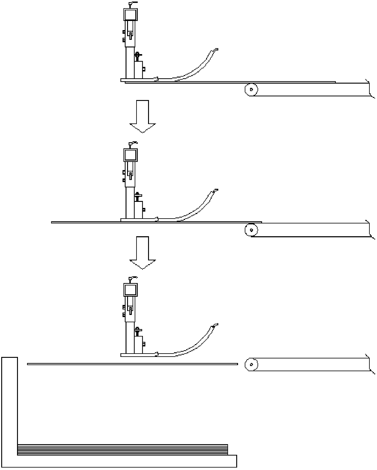 Shearing machine blanking magnetic buffer