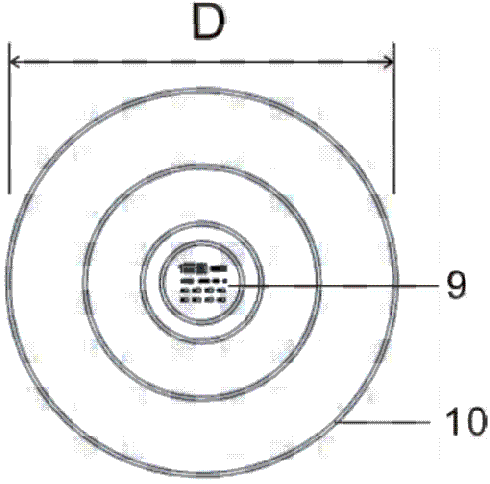 Human eye test model for evaluating three-dimensional imaging performance of OCT equipment of ophthalmology department and use method thereof