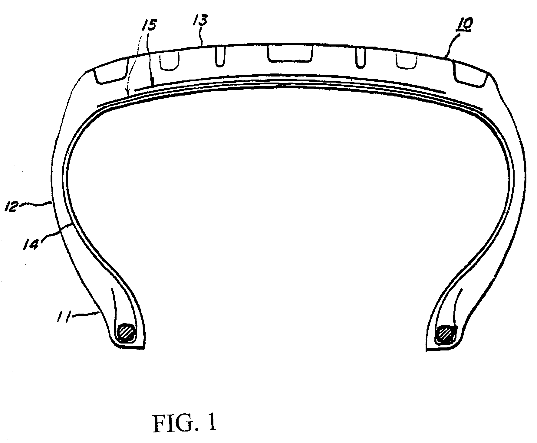 Tire reinforced by an elongate composite element of the monofilament type, and such element