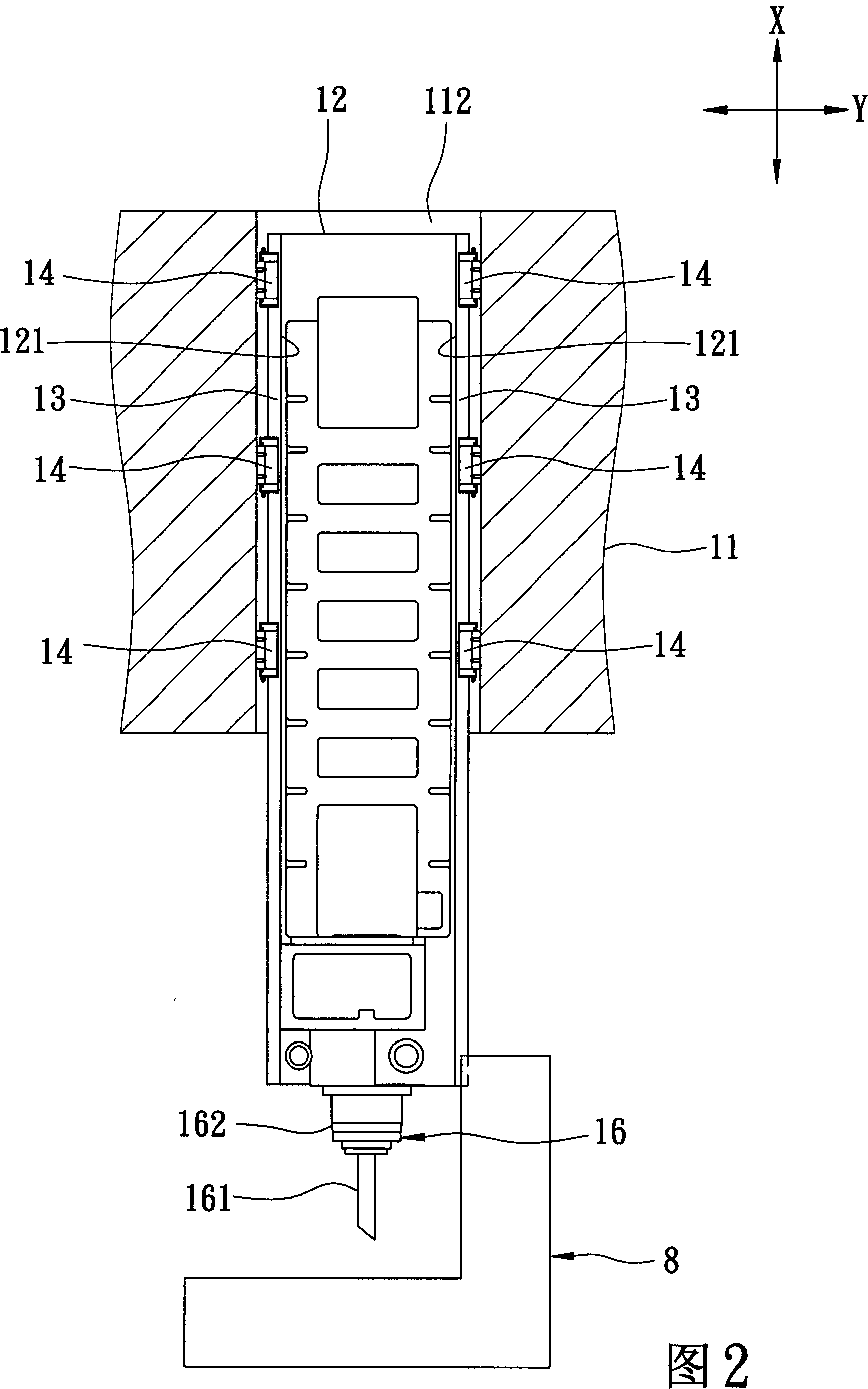 Spindle nose for processing central machine