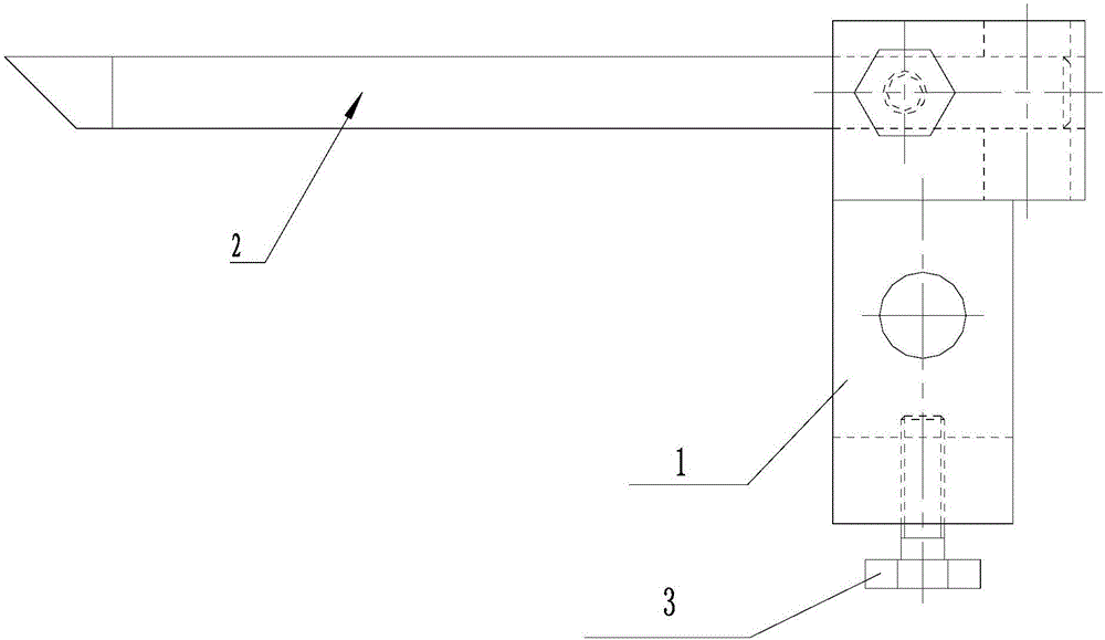 Auxiliary tool of height gauge for ruling of fitter