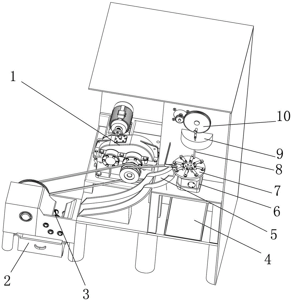 Hawthorn fruit kernel removing and slicing all-in-one machine