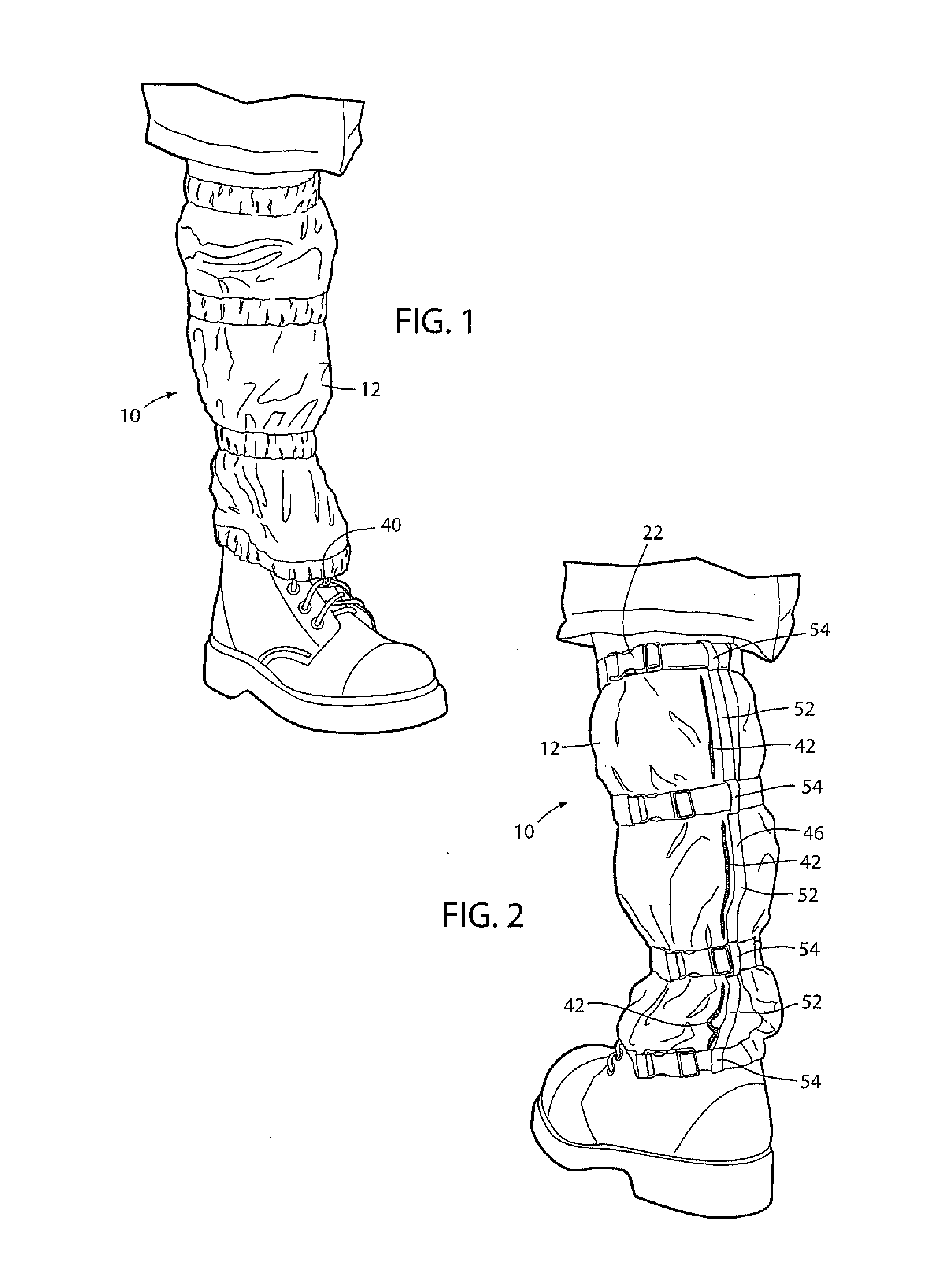 Lower leg covering for lawn care professionals