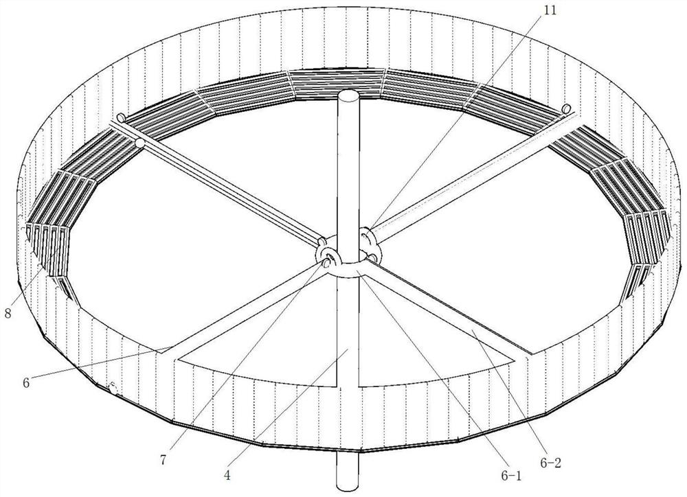 Net cage fishing device capable of freely lifting