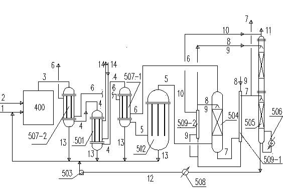 Process for removing and recycling dimethyldichlorosilane from hydrochloric acid gas