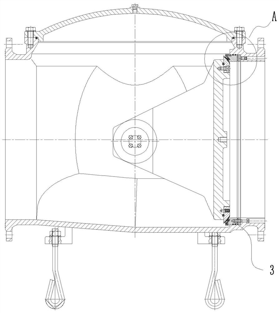 Horizontal shaft eccentric semi-ball valve