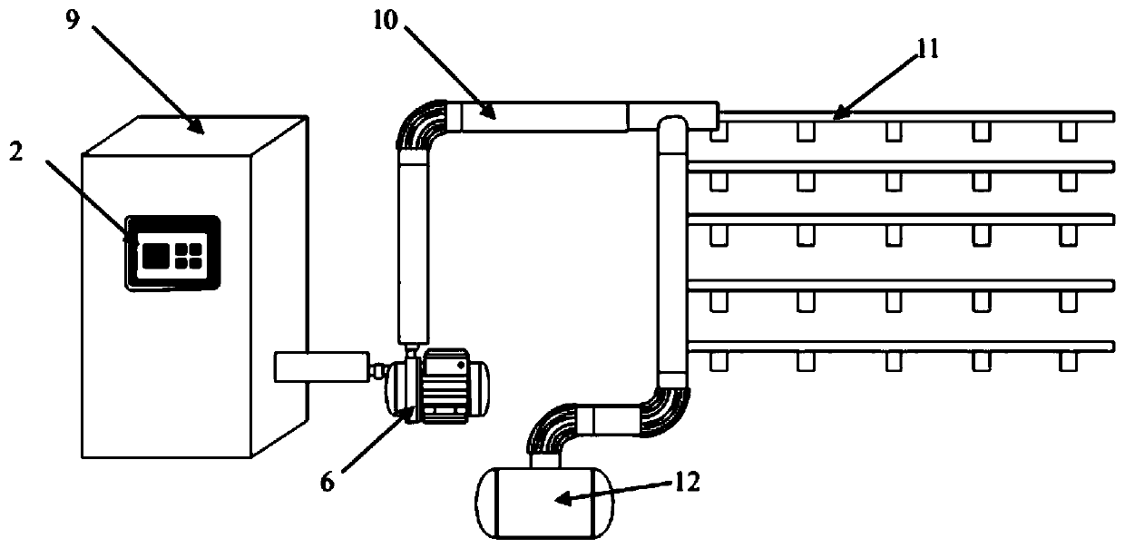 Water-fertilizer-integrated irrigation system for container plant factory