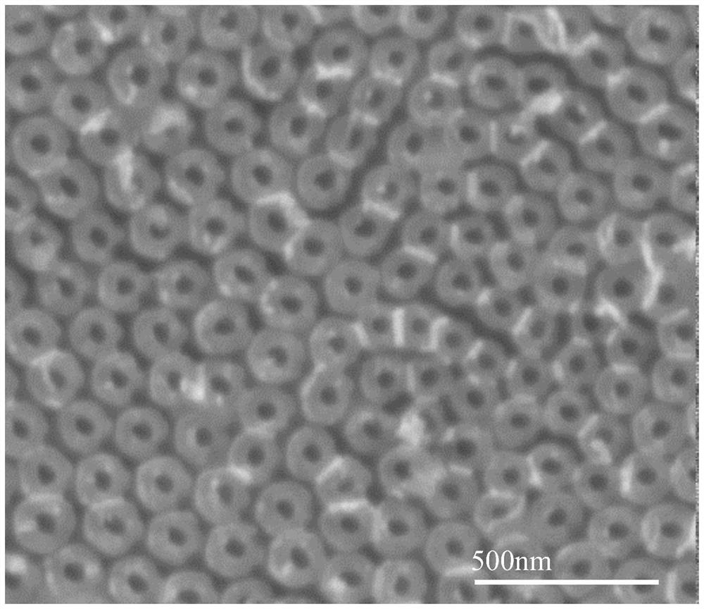 Bipass large-area aluminum oxide, titanium dioxide or zirconium dioxide nanotube array film and preparation method thereof