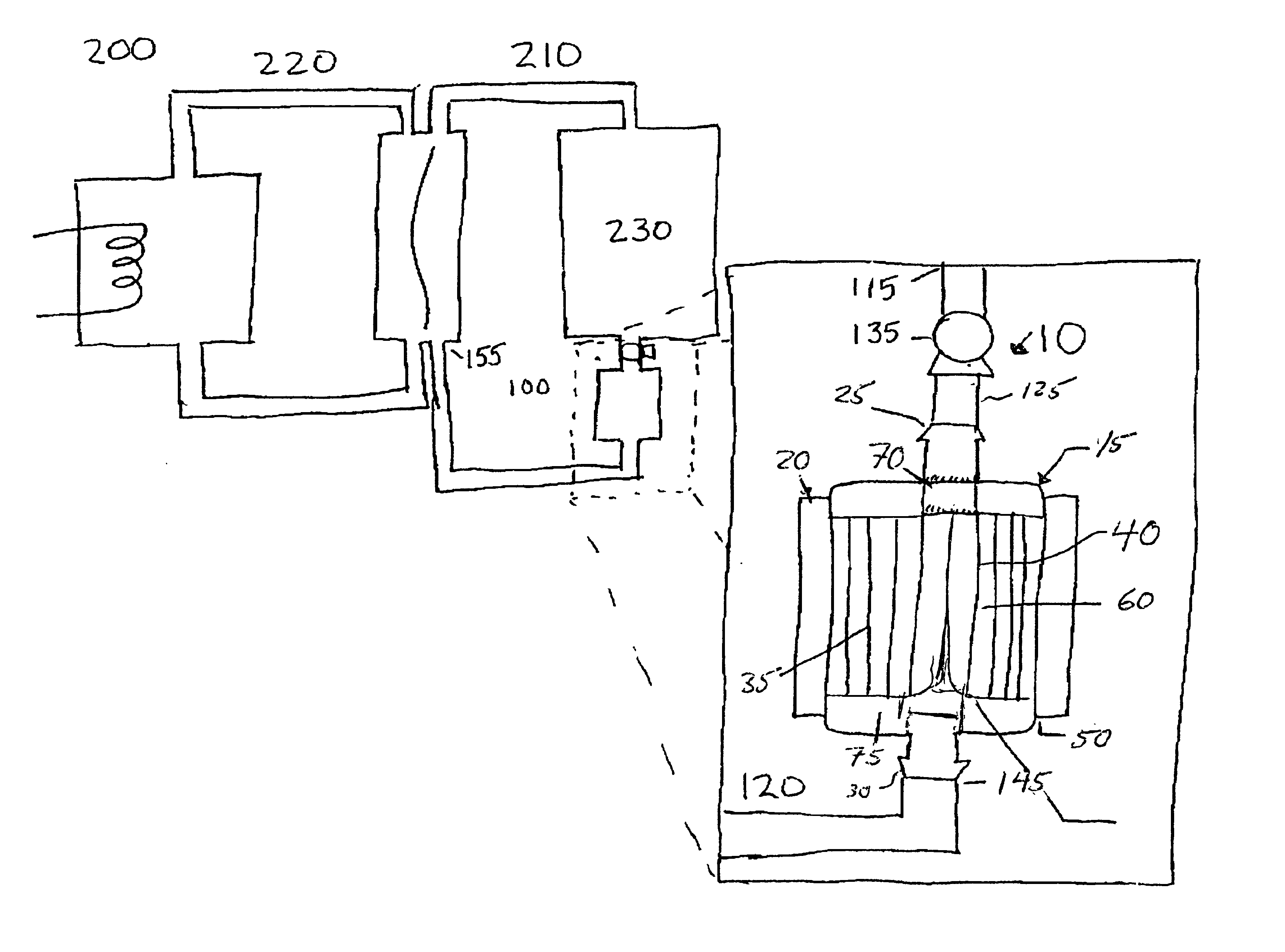 Recombinator for the re-acidification of an electrolyte stream in a flowing electrolyte zinc-bromine battery