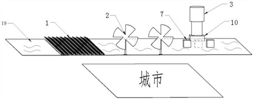 Distributed wind-solar complementary water storage power generation system and power generation method