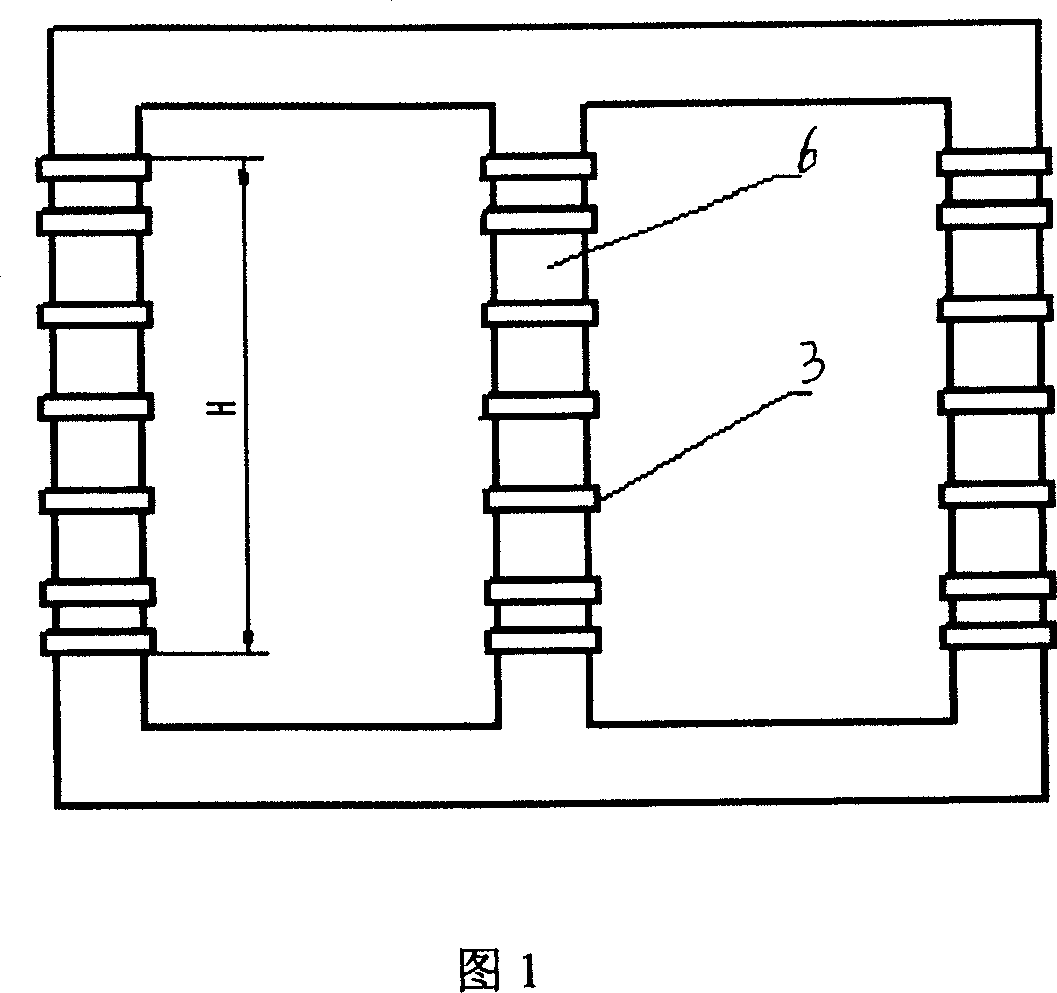 Binding method for transformer iron core