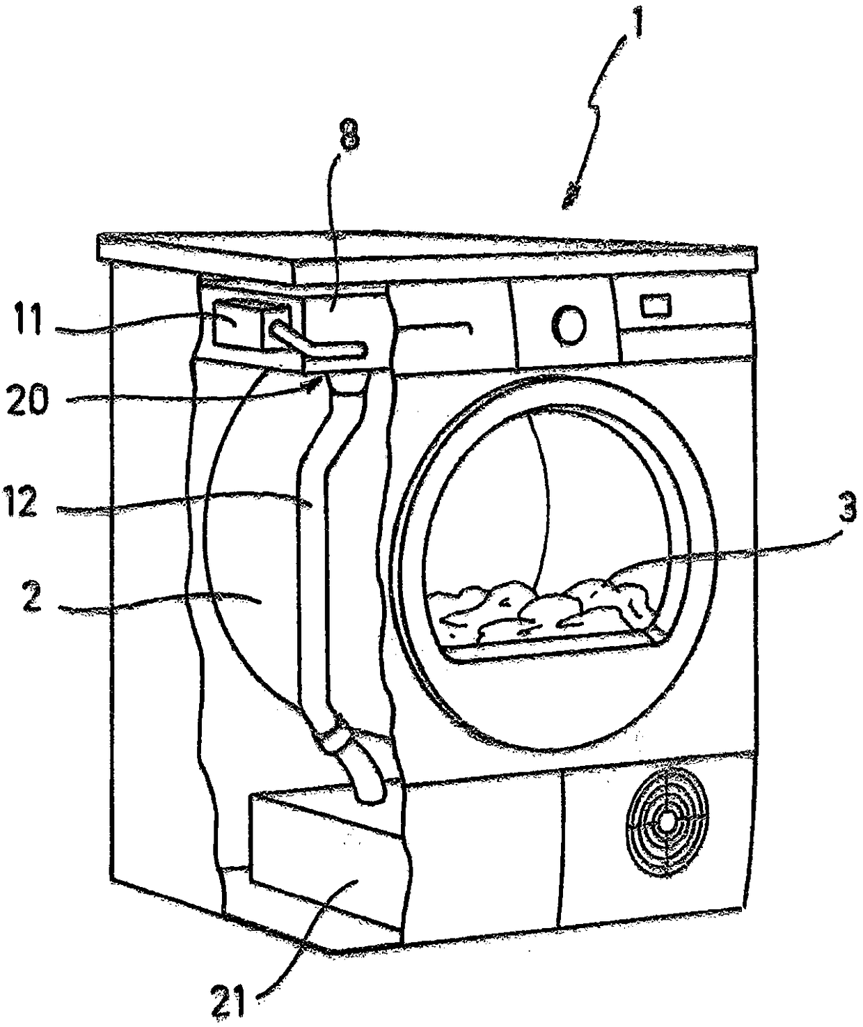 Laundry nursing device for drying laundry