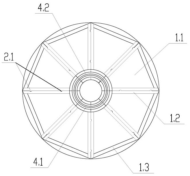 Height-adjustable modular prestress fan foundation and construction method thereof