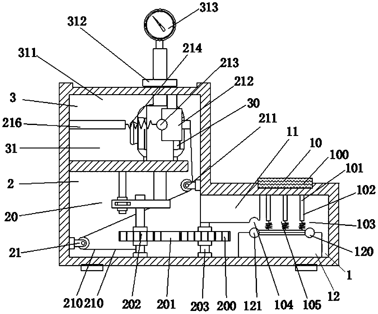 A device for placing and fixing instruments