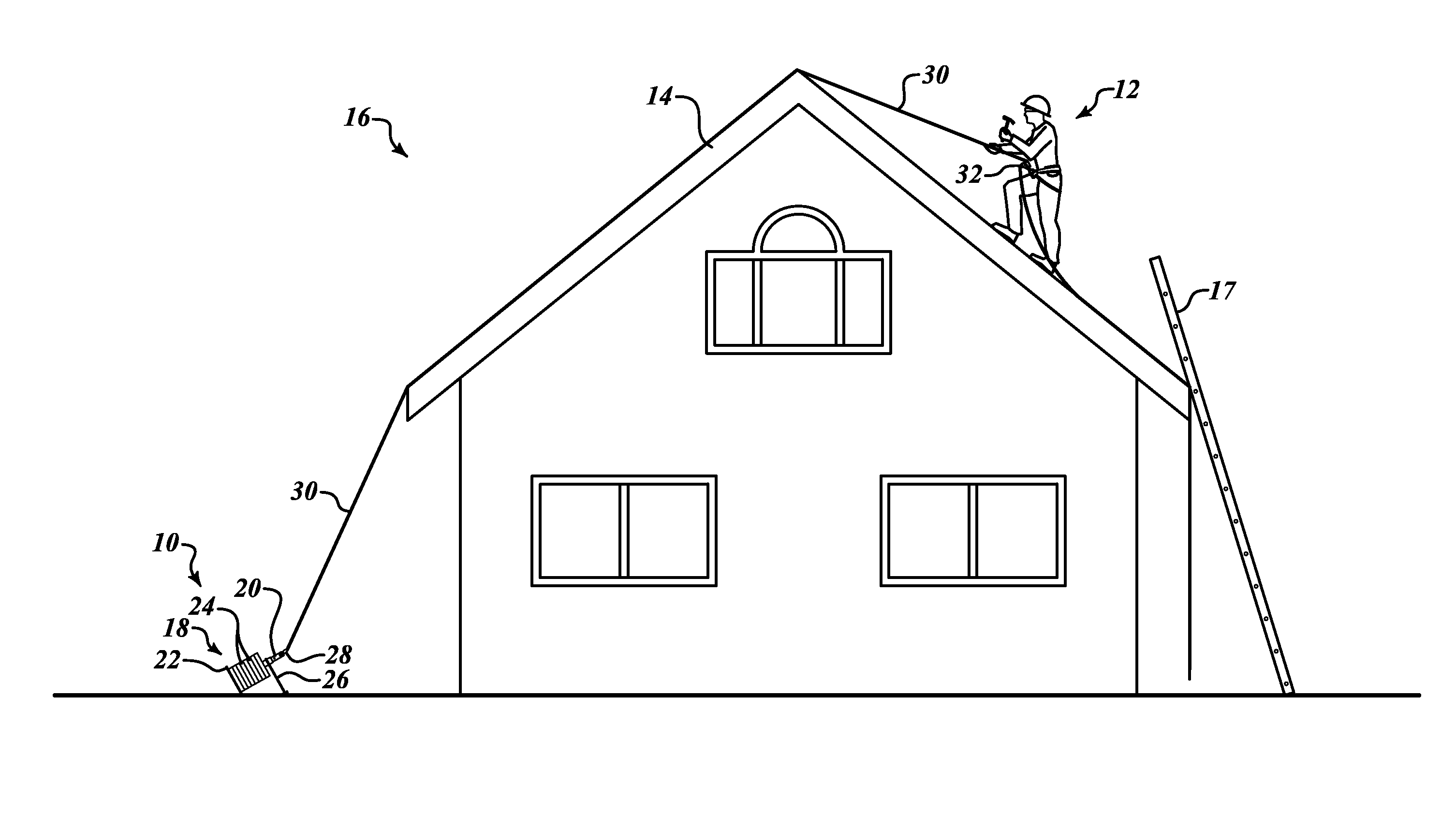 Single person portable belay anchor system and method