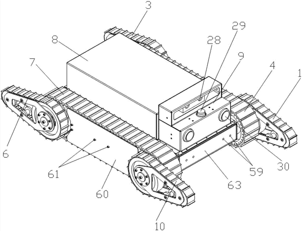 Wire-control coalmine rescue detection robot and cable extension and retraction method thereof