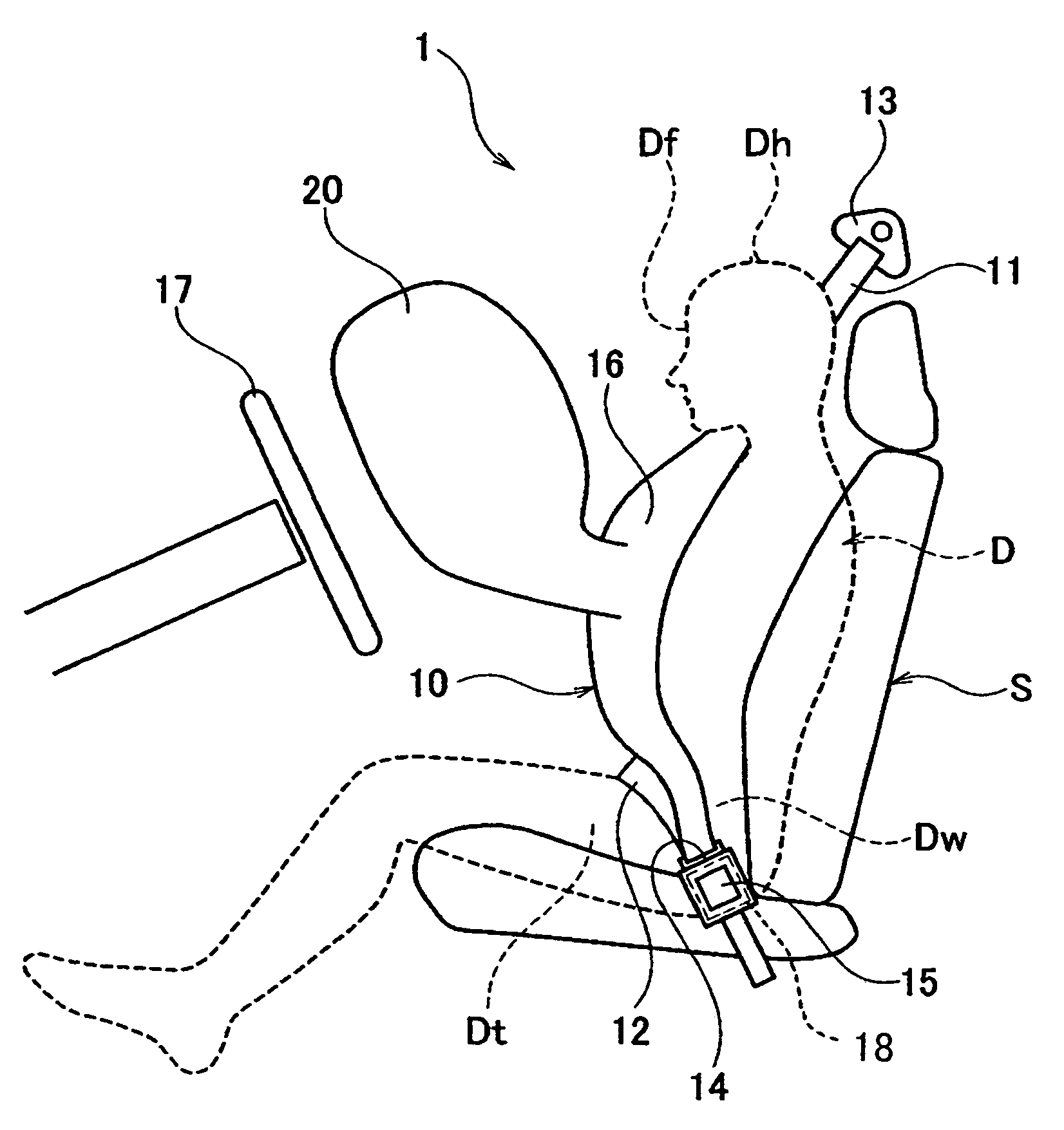 Vehicle passenger restraint system